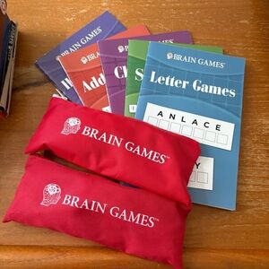 Brain Games® Letter Games & Puzzle Pack in Red (also wooden tictactoe)